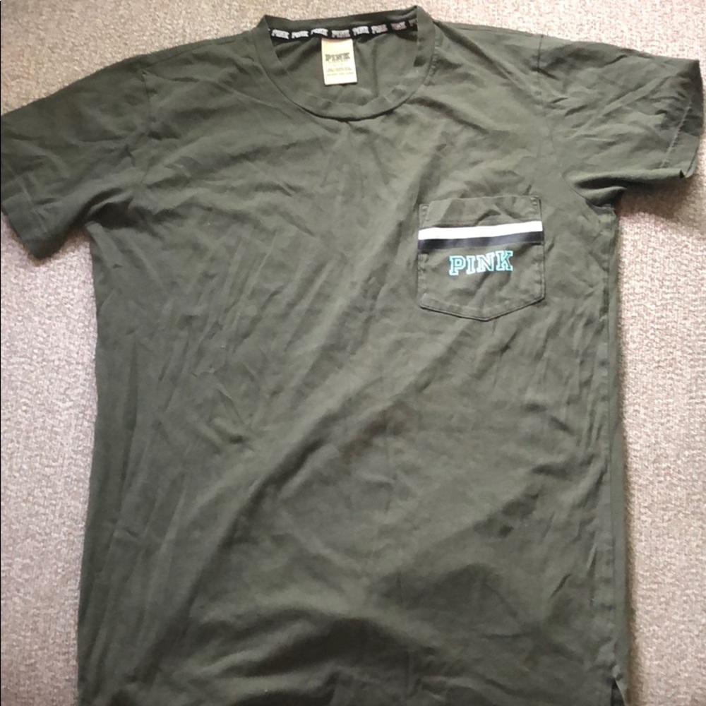 VS PINK olive green T-shirt size s